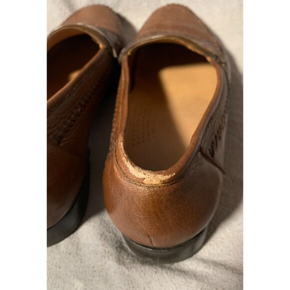 Alan Payne Genuine Crocodile and Amalfi Deerskin Penny Loafers Mens 9.5 Brown - Picture 13 of 16